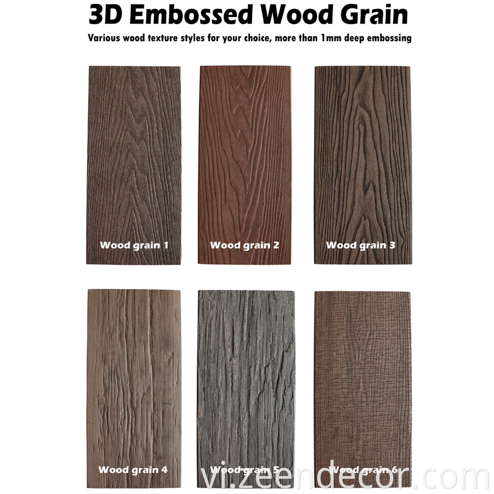 China New Style WPC Flooring Wood Plastic Composite Decking Elegant Look Like Wood